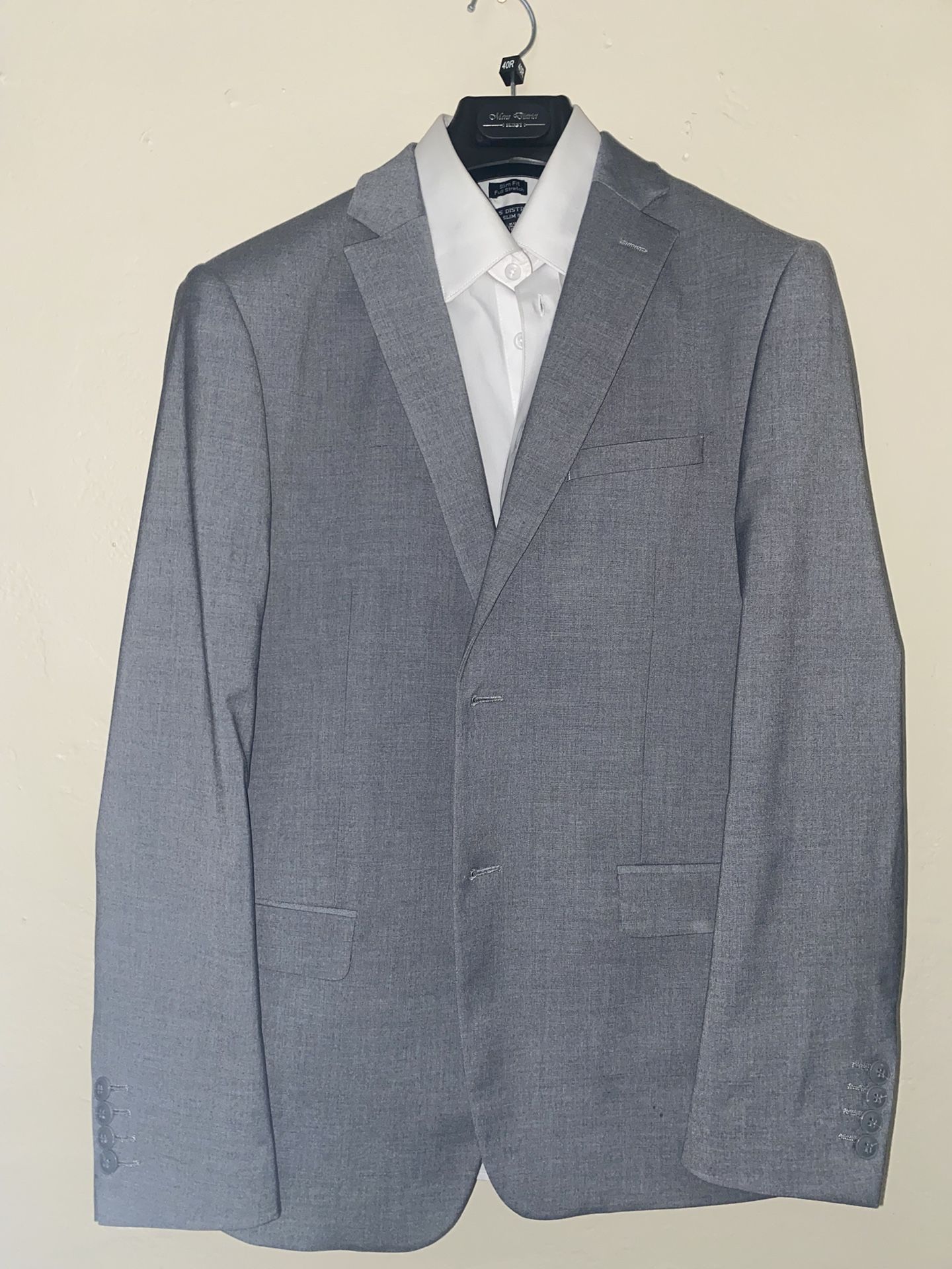 Mens Grey Slim Fit Suit