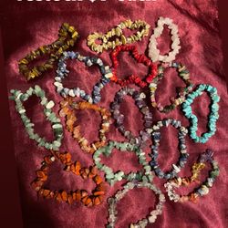 Assorted Stone Chip Bracelets 