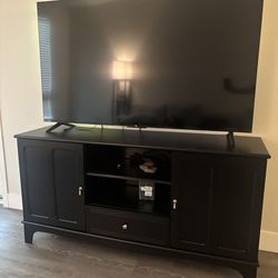 Tv Stand and 65’ Inch LG TV Combo
