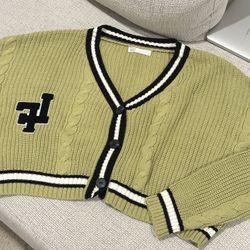 Green Sweater Cardigan Size Medium