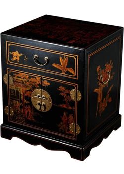 Handmade Mid-Century Oriental Antique End/Side Table 24 Inches