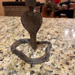 Cobra, Antique Candleholder Brass One