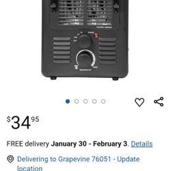 Black Electric Heater