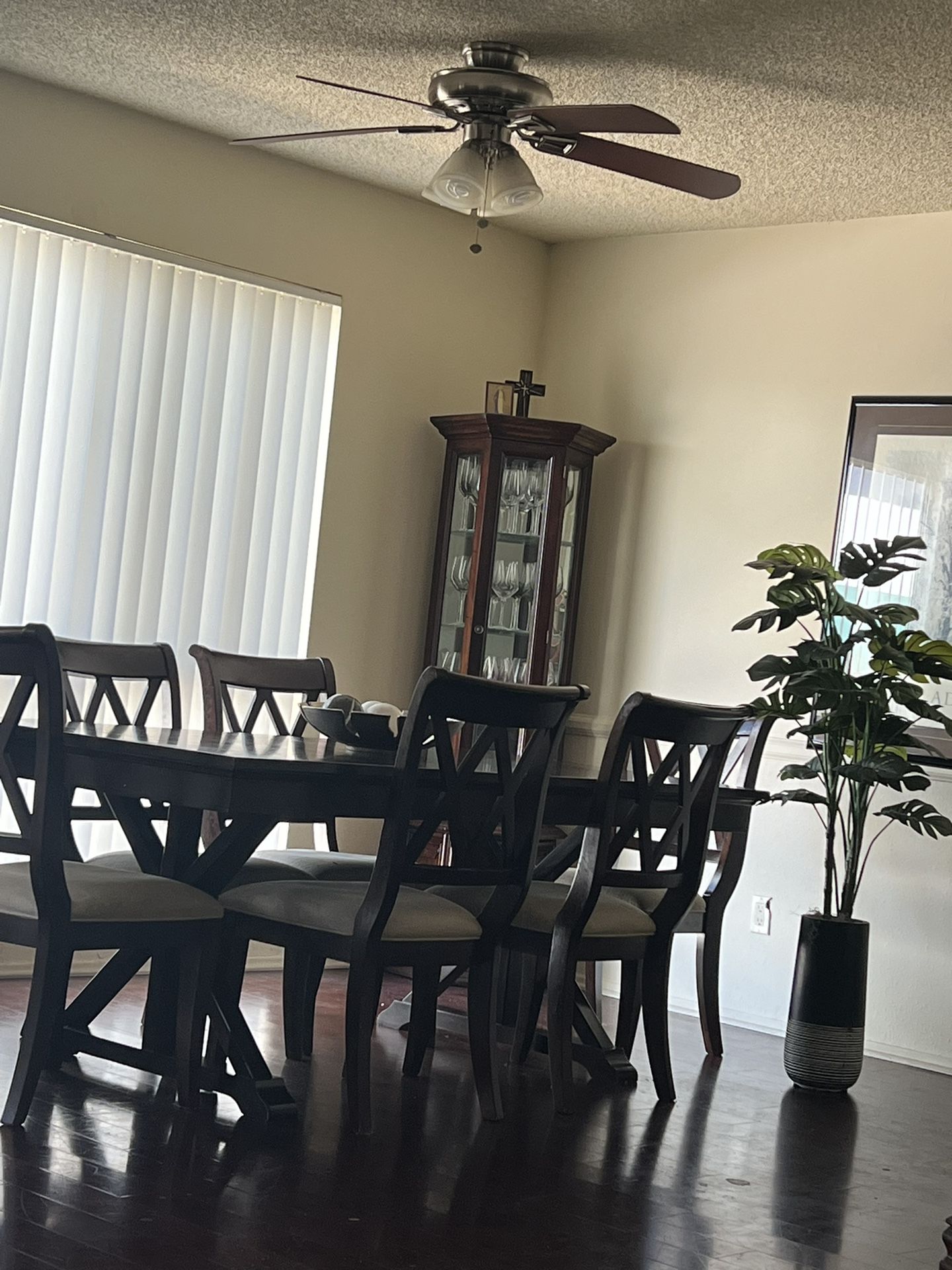 Wooden Table With Chairs 7 Piece