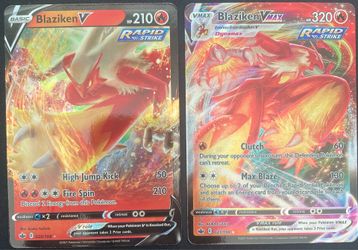 Pokémon Blaziken V + VMAX Evolution Pair NM $4