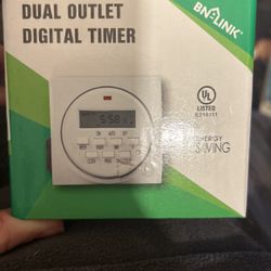 BN Link Dual Outlet Digital Timer Heavy Duty