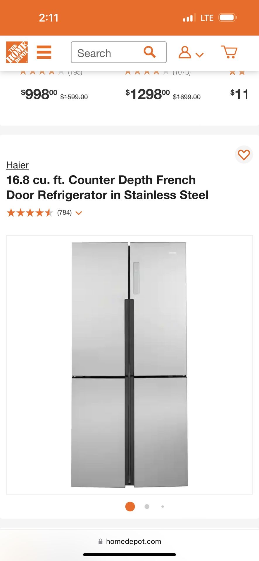 Counter Depth Refrigerator