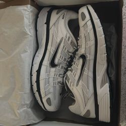 White And Black/Metallic Silver Nike P-6000