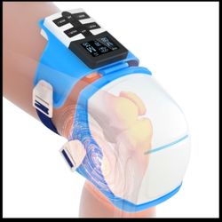 Auxoliev Knee Massager for Arthritis FSA HSA Store Eligible Items EMS Knee Massager with Heat and Air Compression for Joint Knee Injury Swelling Stiff