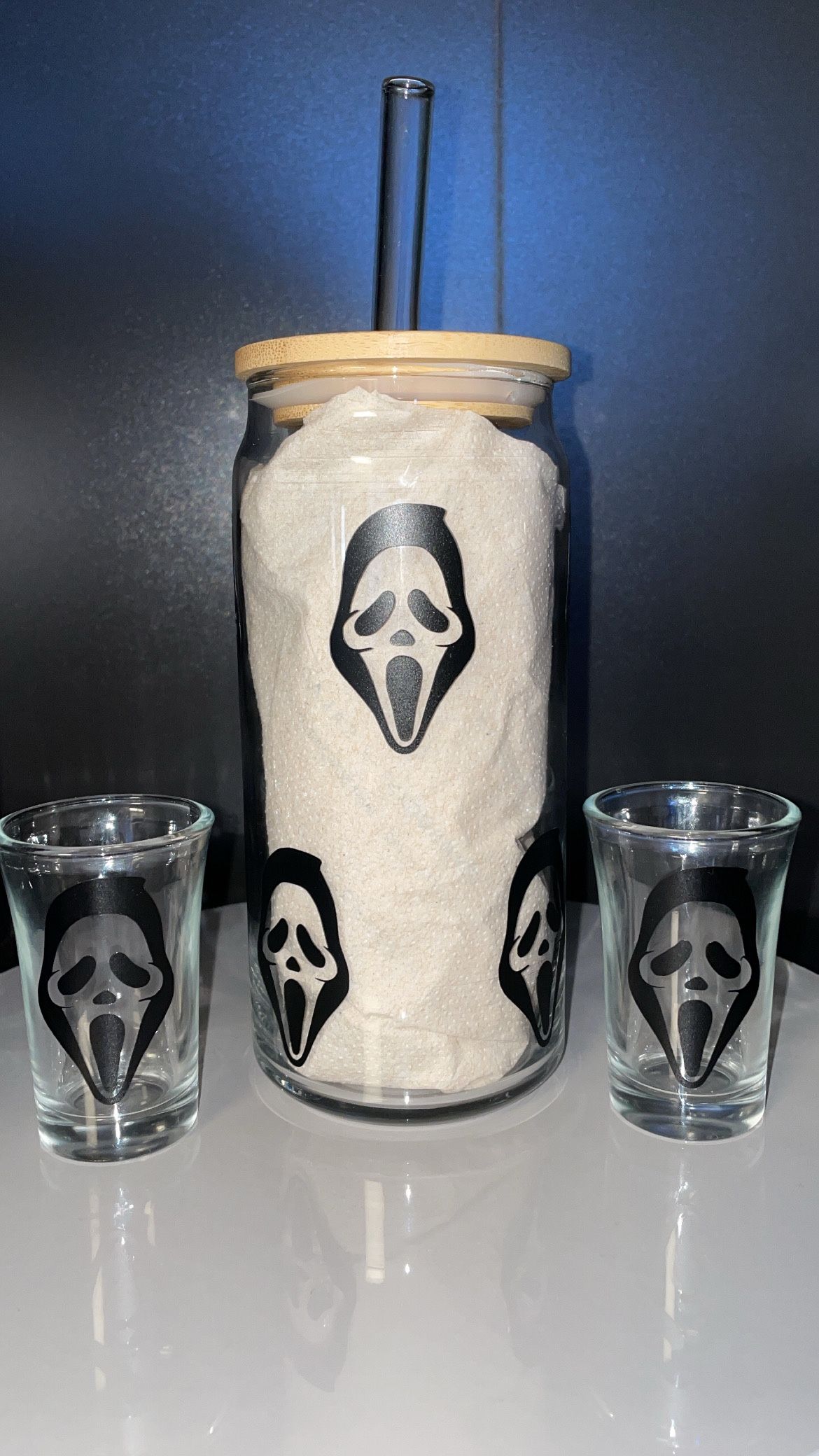 Halloween Glass Cup With Shot Glasses