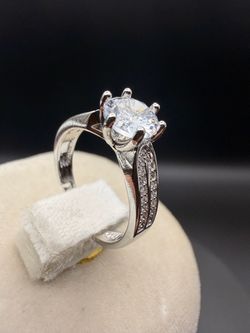 Moissanite Halo Ring