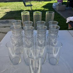 Glass Vases, Various Sizes