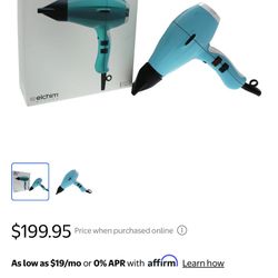 Elchim Imperial Light Ionic Hair Dryer, Fifties Blue