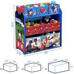 Mickey Mouse Toy Organizer 6 Bins