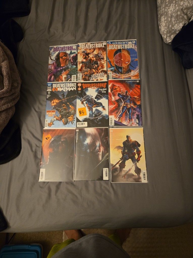 DC Comics All Nine Deathstroke Comics Adult Collectors.