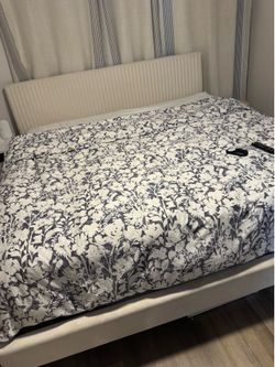 King size bedframe, and mattress