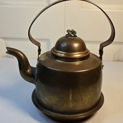 Antique Skultuna Sweden Cooper Teapot 