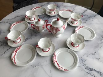 Imperial Porcelain Tea Set 6 Persons