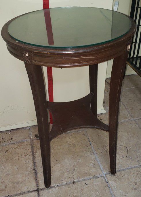 Cherry wood side table 