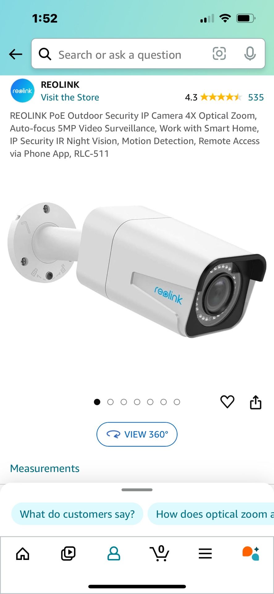 Reolink RLC 511 Security Camera 5mp