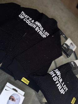 Medium VVS Awful lotta cough syrup hoodie and sweats