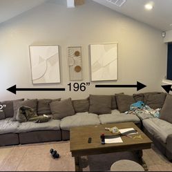 Large Sectional Deep Seating Couch