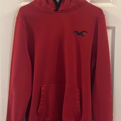 Red Holister Pullover Hoodie