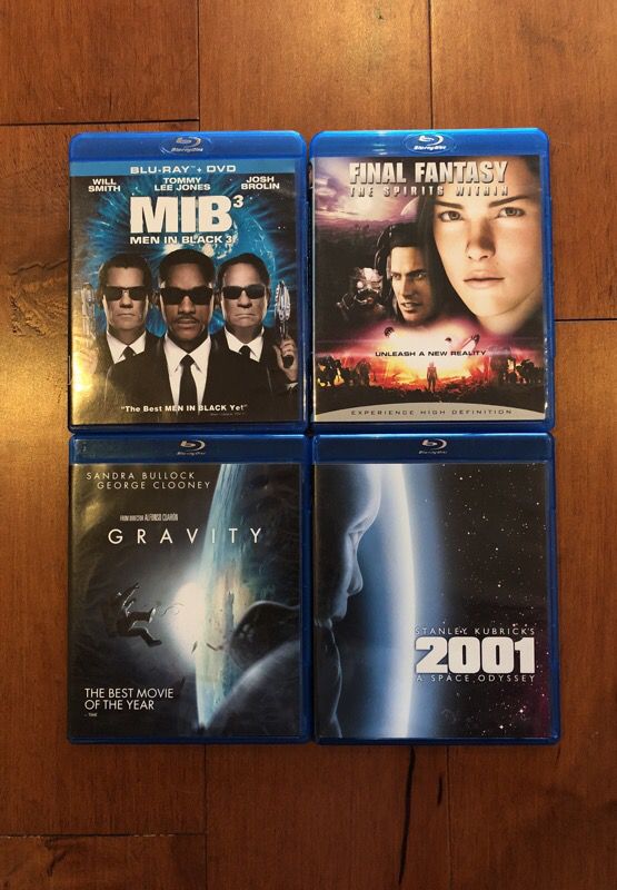 4 Sci-Fi Blu Ray DVDs