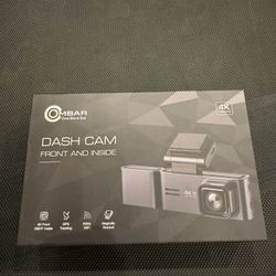 ► OMBAR 4K Dash Cam Front and Inside with GPS, WiFi, Night Vision w/ 64GB Memory Card NO Rear Camera