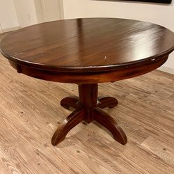 Solid Wood Round Expansion Table 