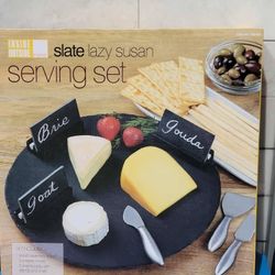 Slate Lazy Susan Serving Set $20 (One Available)