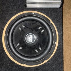 Hifonics Amp And 12” Subwoofer