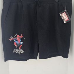 Mens  3XL(48-50) Marvel Spiderman Jogger Shorts 
