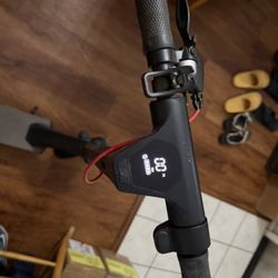 QINGOR Electric Scooter Powerful 350W Motor 10" Solid Tires One-Step Fold for Adults, Upgraded Adult Electric Scooters with Long Range Battery, Lightw