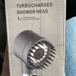 Turbocharged Shower Head - Filter Booster Handheld Shower 