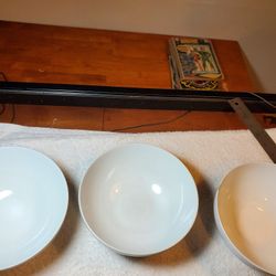 Crate&Barrel Classic White Soup/Cereal Bowls Set Of 2, 7 inch 2.75" Porcelain. 
They were manufactured in Indonesia. 
7 inch 2.75" Height set of 2.
1 