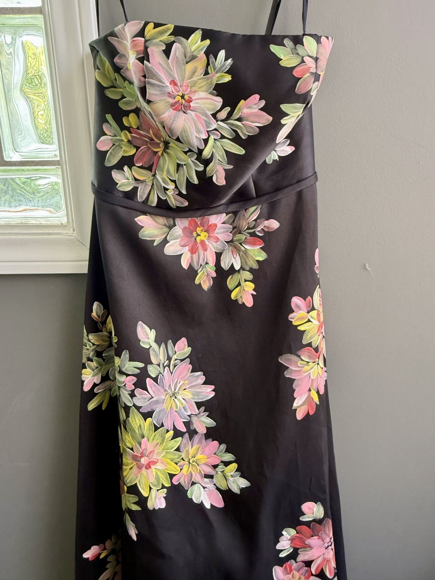 Black Floral Maxi Dress