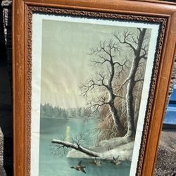 Vintage Framed Print “Nipigon Lake”