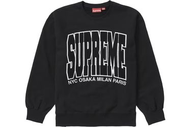 Supreme Cities Arc Crewneck Black Large