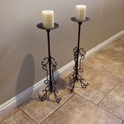 Tall Decorative Candle Holders. 