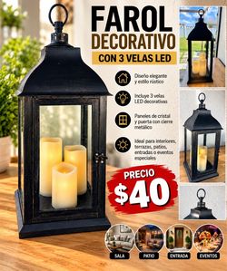 BEAUTIFUL LARGE DECORATIVE LANTERN – ONLY $40!