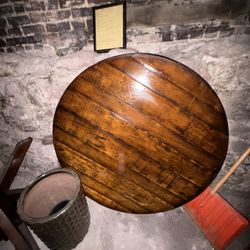 Real Oak Wooden Kitchen Or Living Room Table 