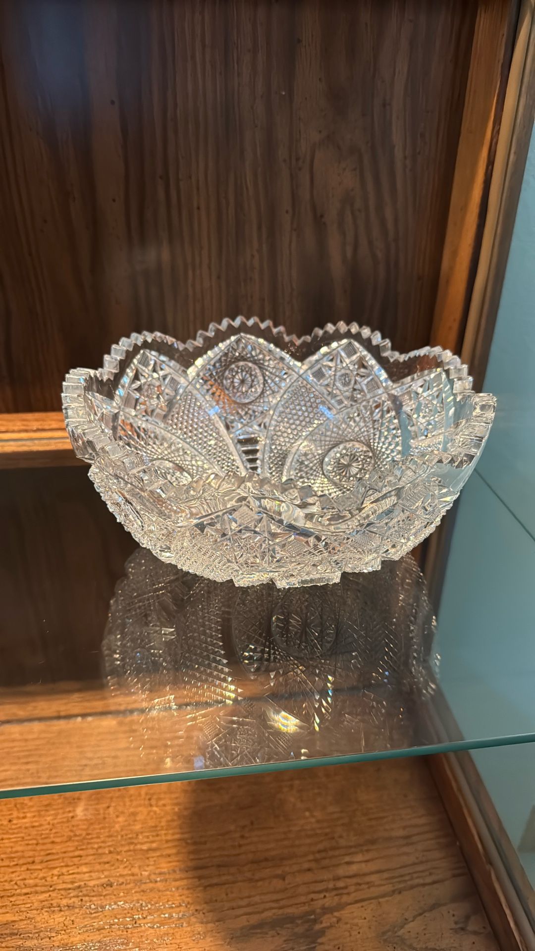 Beautiful cut crystal bowl