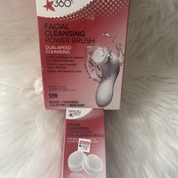 Beauty 360 Facial Cleansing Power Brush and Power Brush Head