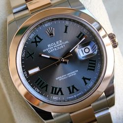 Rolex 126301 Datejust 41 Wimbledon 18k Rose Gold