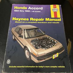 Haynes Repair Manual for Honda Accord