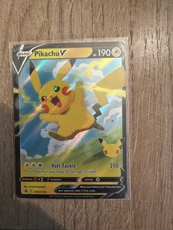 Pokemon Pikachu V Sword Shield Promo
