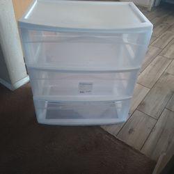 Plastic Three Drawer Storage