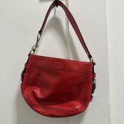 Coach Crimson Red Patent Leather Early 2000’s