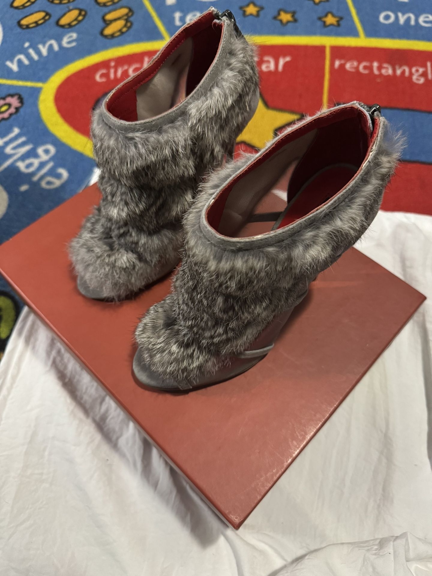 Charles Jourdan Fur Boots